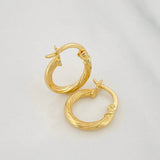 Candongas Arielle 0.9g / 1/2 in Oro Amarillo 18K