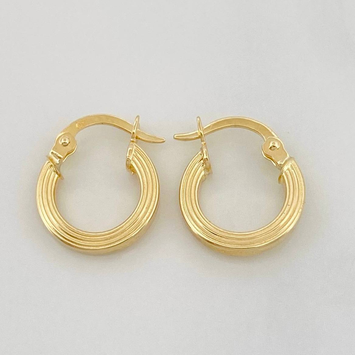 Candongas Miku 1g / 3/4 in Oro Amarillo 18K