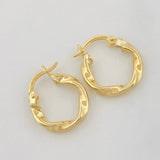 Candongas Melcocha 1.15g / 1/2 in Oro Amarillo 18K