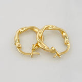 Candongas Melcocha 1.15g / 1/2 in Oro Amarillo 18K
