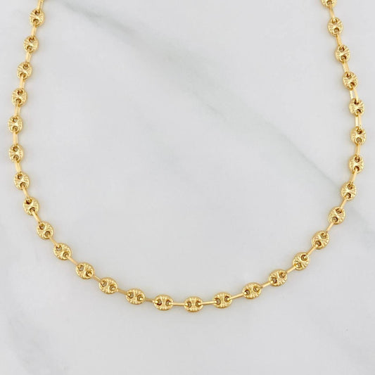 Cadena Gc Diamantada 5g / 46cm / 3.2mm Oro Amarillo 18K