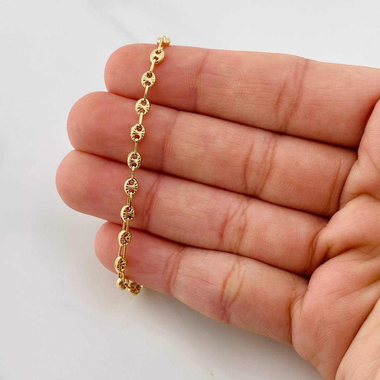 Cadena Gc Diamantada 5g / 18 in / 3.2mm Oro Amarillo 18K