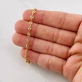 Cadena Gc Diamantada 5g / 18 in / 3.2mm Oro Amarillo 18K