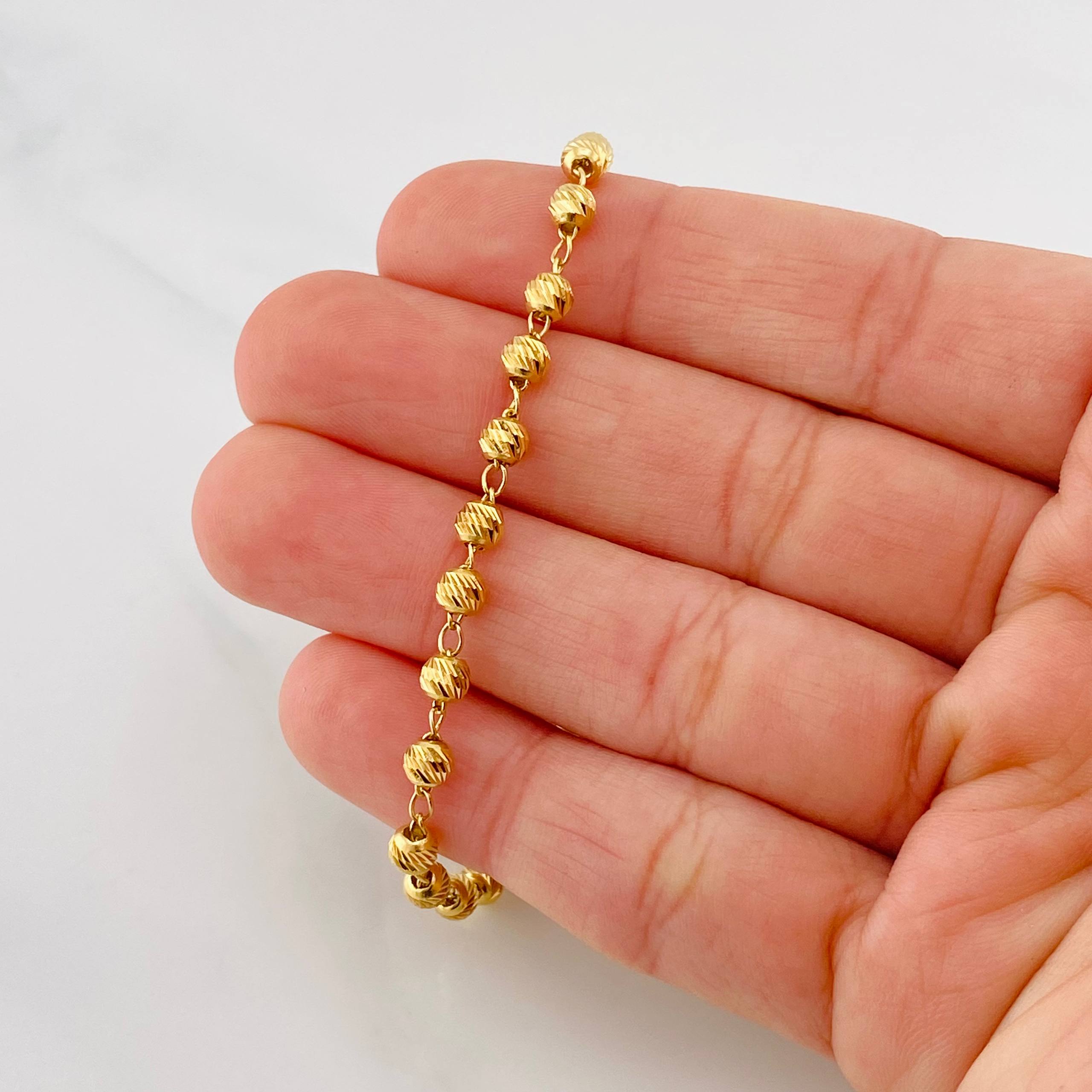 Cadena Militar 9.6g / 20 1/4 in / 4mm Oro Amarillo 18K