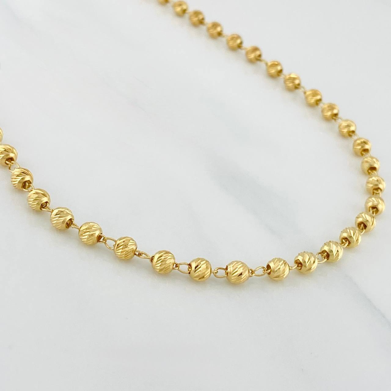 Cadena Militar 9.6g / 20 1/4 in / 4mm Oro Amarillo 18K