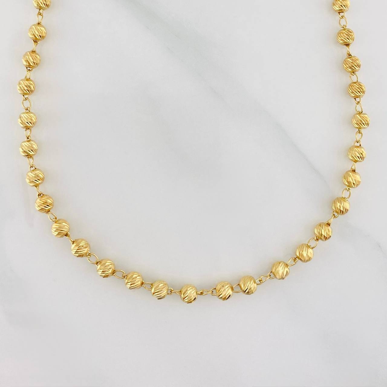 Cadena Militar 9.6g / 20 1/4 in / 4mm Oro Amarillo 18K