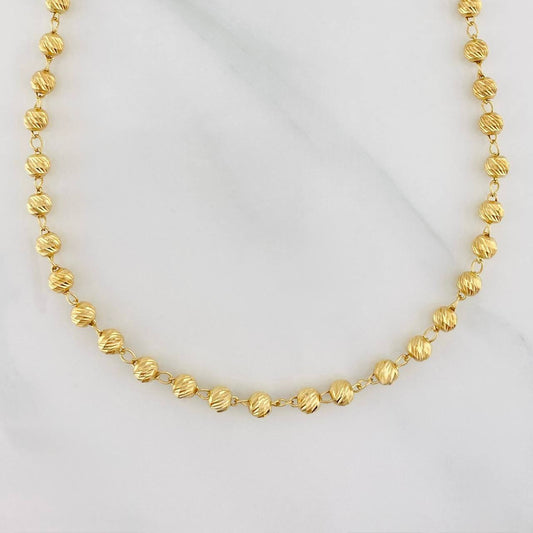 Cadena Militar 9.6g / 20 in / 4mm Oro Amarillo 18K