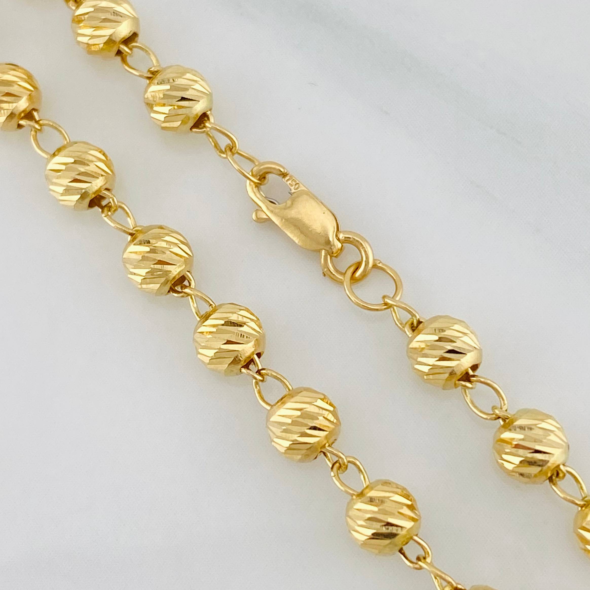 Cadena Militar 9.6g / 20 1/4 in / 4mm Oro Amarillo 18K