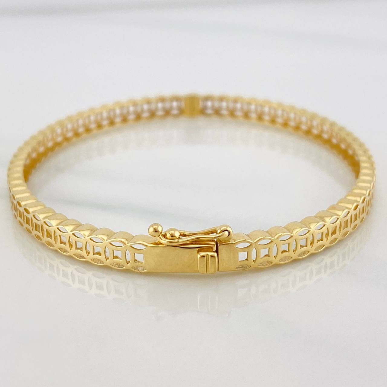 Pulso Aro Circular 6.3g / 7 in / 4.28mm Oro Amarillo 18K