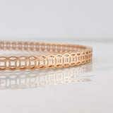 Pulso Aro Círculos 6.65g / 7 3/4 in / 4.5mm Oro Rosa 18K