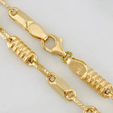 Cadena Barril Eslabon 11.85g / 24 1/2 in / 3.57mm Oro Amarillo 18K