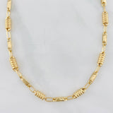 Cadena Barril Eslabon 11.85g / 24 1/2 in / 3.57mm Oro Amarillo 18K