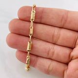 Cadena Barril Eslabon 11.85g / 24 1/2 in / 3.57mm Oro Amarillo 18K