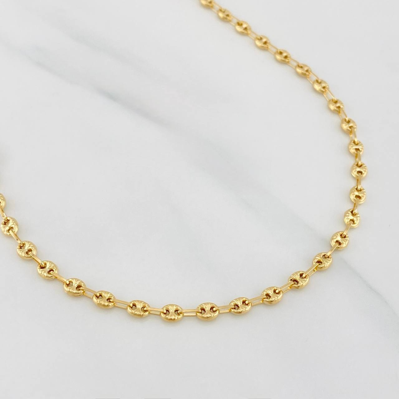 Cadena Gc Diamantada 5g / 18 in / 3.2mm Oro Amarillo 18K