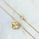 Classic Link Chain Treból VCyA 4.35gr / 45cm / 1.8mm Diamond Cut Dotted 18K Yellow Gold ©
