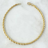 Rope Bracelet 2.4gr / 21cm / 2.7mm Yellow Gold +3 18K *