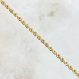 Rope Bracelet 2.4gr / 21cm / 2.7mm Yellow Gold +3 18K *