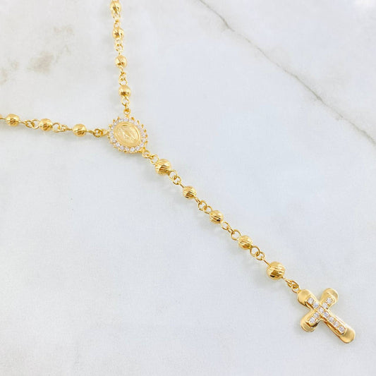 Rosario Virgen Milagrosa 17.7gr / 23 1/2 in / Oro Amarillo 18K
