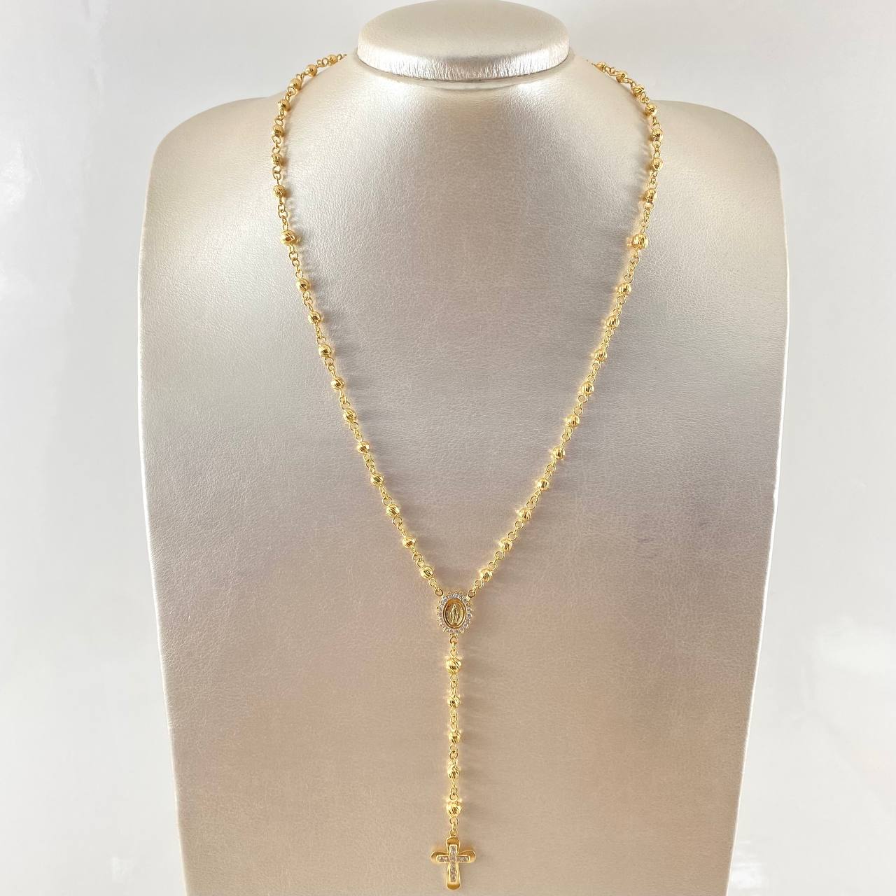 Rosario Virgen Milagrosa 17.7gr / 23 1/2 in / Oro Amarillo 18K