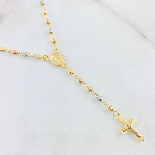 Rosario Virgen Milagrosa 6.75gr / 19 3/4 in / Tres Oros 18K *