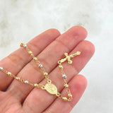 Miraculous Virgin Rosary 6.75gr / 19 3/4 in / Three 18K Golds