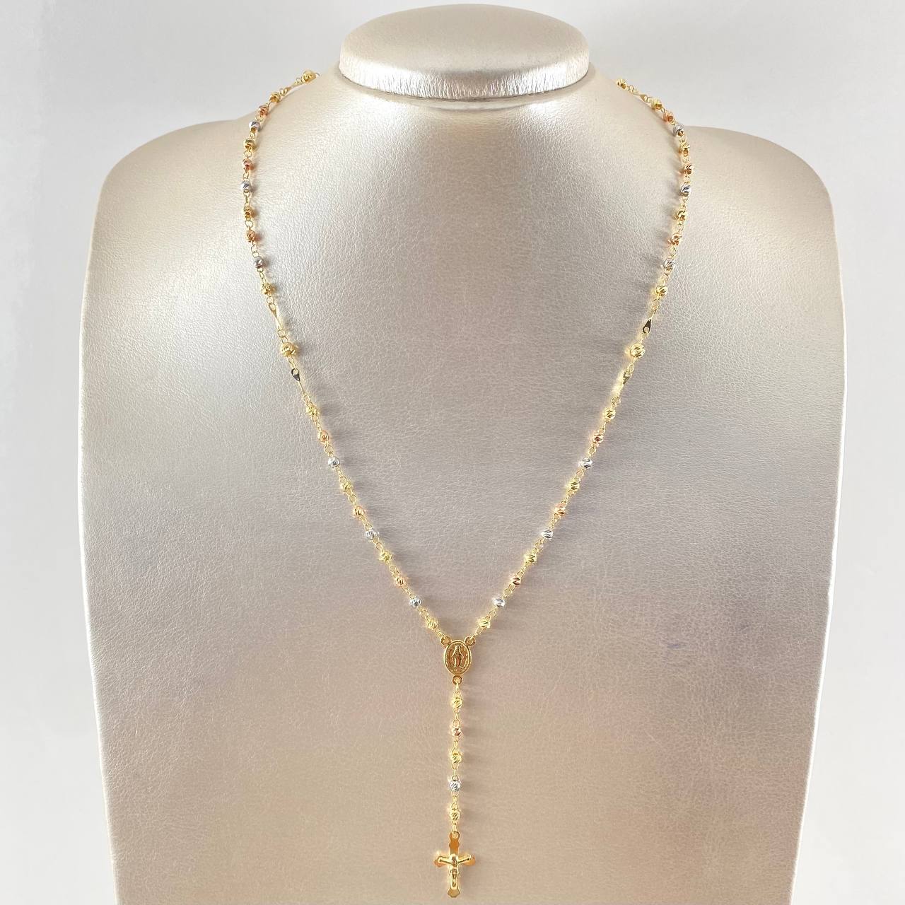 Miraculous Virgin Rosary 6.75gr / 19 3/4 in / Three 18K Golds