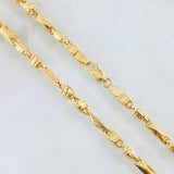Rustic Cube Chain 18.6gr / 26in / 18K Gold