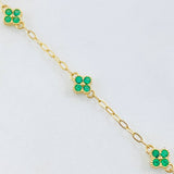 Pulso Flor 2.8gr / 6 3/4 in / Oro Amarillo 18K