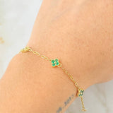 Pulso Flor 2.8gr / 6 3/4 in / Oro Amarillo 18K