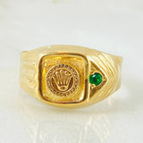 Anillo Sello Corona 2.9gr / T8 1/4 / Oro Amarillo 18K ©