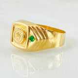 Anillo Sello Corona 2.95gr / T9 / Oro Amarillo 18K ©