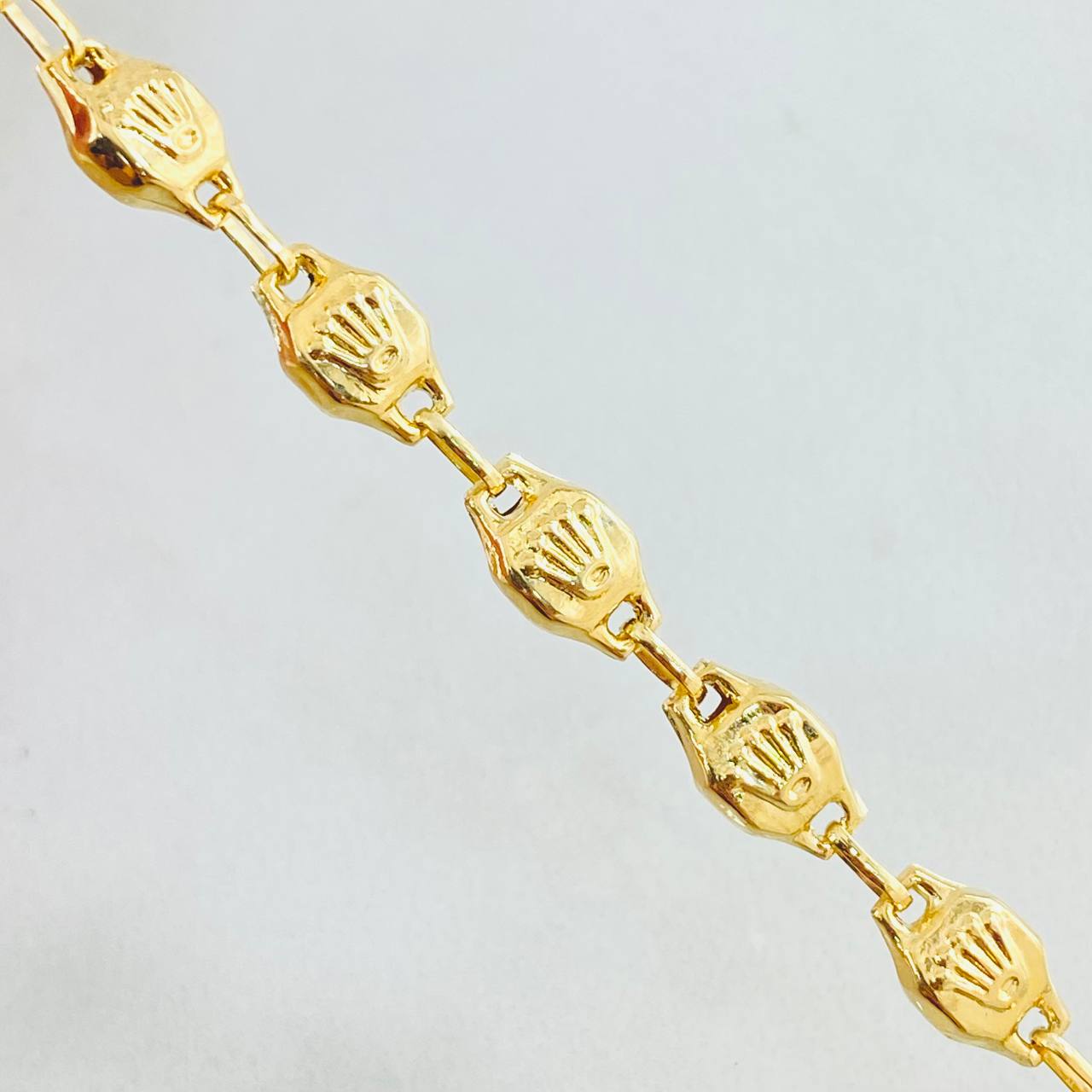 Cadena Rustica Corona 13.55gr / 25 1/2 in / Oro Amarillo 18K ©