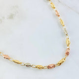 Cadena Rustica 14.5gr / 23 1/2 in / Tres Oros 18K ©
