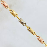 Cadena Rustica 14.5gr / 23 1/2 in / Tres Oros 18K ©