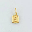 Dije Letra S 0.3gr / 1/2 in / Oro Amarillo 18K *