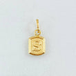 Pendant Letter S 0.35g / 1/2 in Yellow Gold 18K