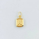 Dije Letra A 0.3gr / 1/2 in / Oro Amarillo 18K *