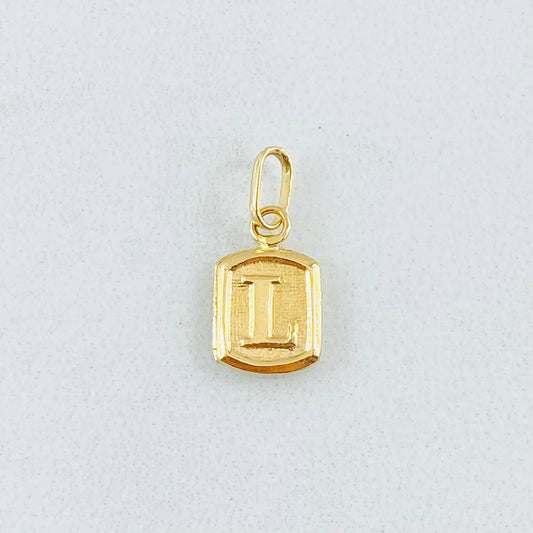 Dije Letra L 0.35gr / 1/2 in / Oro Amarillo 18K