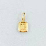 Dije Letra L 0.35gr / 1/2 in / Oro Amarillo 18K