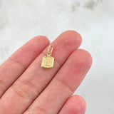 Dije Letra L 0.35gr / 1/2 in / Oro Amarillo 18K