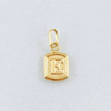 Dije Letra E 0.3gr / 1/2 in / Oro Amarillo 18K