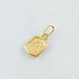 Dije Letra E 0.35g / 1/2 in Oro Amarillo 18K