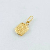Dije Letra M 0.3gr / 1/2 in / Oro Amarillo 18K *