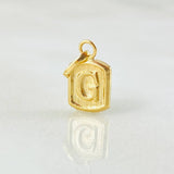 Dije Letra G 0.35gr / 1/2 in / Oro Amarillo 18K *