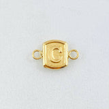 Herraje Letra C 0.25gr / 1/2 in / Oro Amarillo 18K
