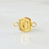 Herraje Letra C 0.3gr / 1/2 in / Oro Amarillo 18K ©