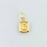 Dije Letra C 0.35gr / 1/2 in / Oro Amarillo 18K *
