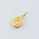 Dije Letra C 0.35gr / 1/2 in / Oro Amarillo 18K *