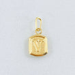 Dije Letra V 0.35gr / 1/2 in / Oro Amarillo 18K *
