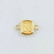 Herraje Letra K 0.3gr / 1/2 in / Oro Amarillo 18K ©